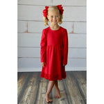 Load image into Gallery viewer, Girls Ruffle Empire Waist L/S Dress
