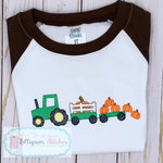 Load image into Gallery viewer, Tractor &amp; Pumpkins Shirt
