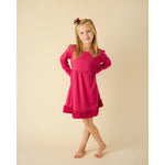 Load image into Gallery viewer, Girls Ruffle Empire Waist L/S Dress
