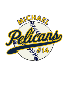 Pelicans Personalized Car Decal
