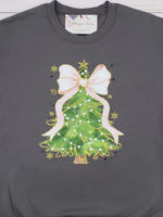 Load image into Gallery viewer, Christmas Tree Bow Sweatshirt
