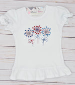 Load image into Gallery viewer, Girl&#39;s Patriotic Sparklers Shirt
