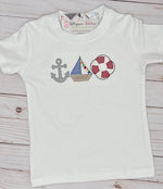 Load image into Gallery viewer, Boy&#39;s Anchor, Sailboat, Buoy Trio Shirt
