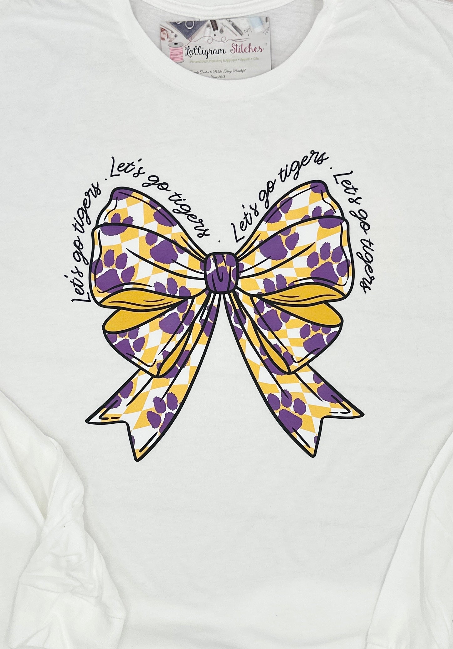 Adult Tiger Bow Shirt