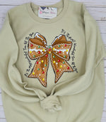 Load image into Gallery viewer, Gingerbread Bow Sweatshirt
