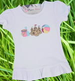 Load image into Gallery viewer, Girl's Beach Trio Shirt
