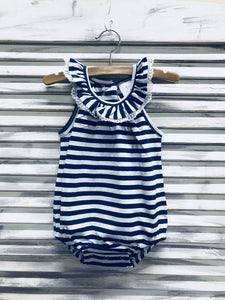 Girl's Ruffle Neck Bubble