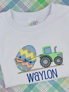 Easter Egg Tractor Pull Shirt