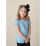 Load image into Gallery viewer, Girls Ruffle S/S Shirt
