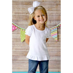 Load image into Gallery viewer, Girls Ruffle S/S Shirt
