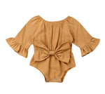 Load image into Gallery viewer, Girls Ruffle Bodysuit with Bow
