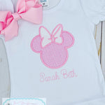 Load image into Gallery viewer, Minnie Mouse Ears Applique&#39; Shirt
