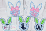 Load image into Gallery viewer, Bunny Head Girl Applique&#39; Shirt
