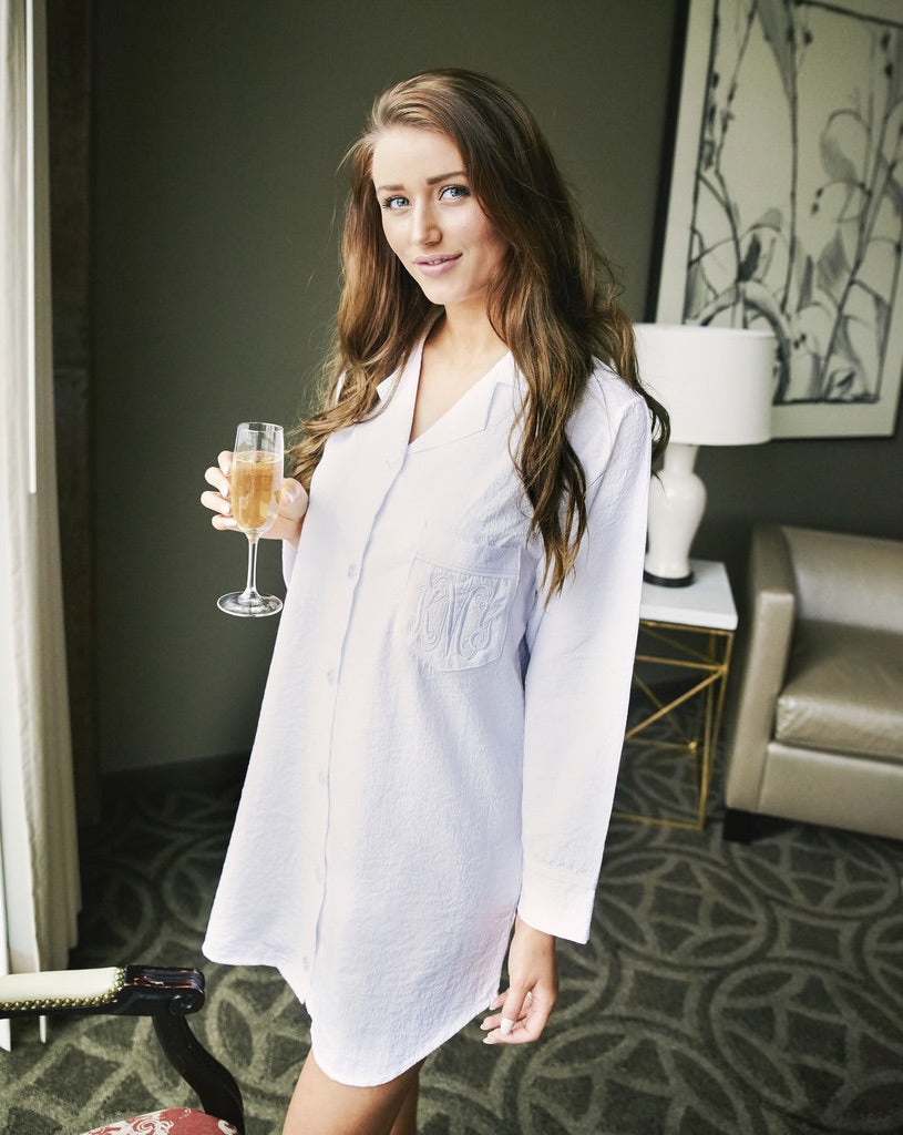 Miller Collection: Seersucker Night Shirt