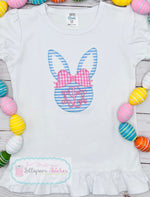 Load image into Gallery viewer, Bunny Head Girl Applique&#39; Shirt
