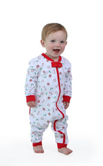 Load image into Gallery viewer, Candy Cane Zipper Loungewear
