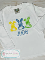 Load image into Gallery viewer, Bunny Tail Trio Applique&#39; Shirt
