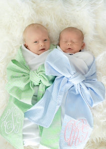 Miller Collection: Swaddle Blanket w/ Bow