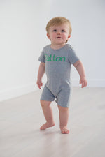 Load image into Gallery viewer, Boys S/S Knit Romper

