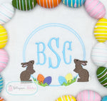 Load image into Gallery viewer, Easter Bunny Monogram Frame (Boy) Shirt
