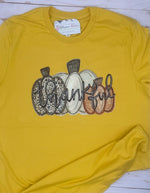 Load image into Gallery viewer, Thankful Pumpkins Adult Screen Print Shirt
