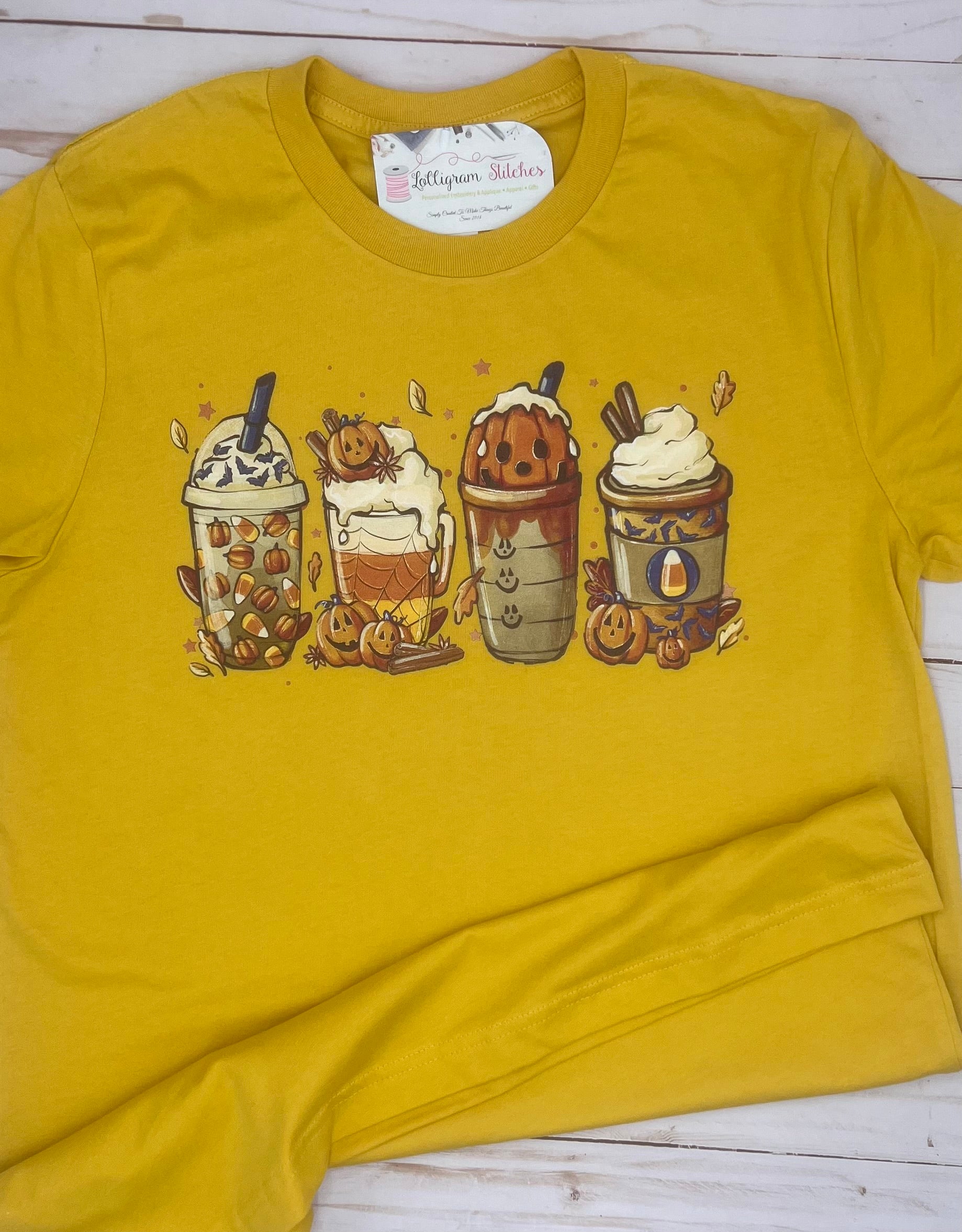 Fall Latte Adult Screen Print Shirt