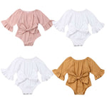 Load image into Gallery viewer, Girls Ruffle Bodysuit with Bow
