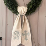 Load image into Gallery viewer, Linen Wreath Sash - Fall &amp; Christmas
