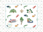 Load image into Gallery viewer, Louisiana 2-in-1 Burp Cloth and Bib (Unisex)
