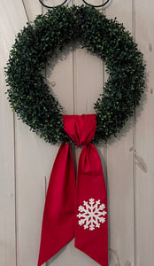Linen Wreath Sash - Fall & Christmas