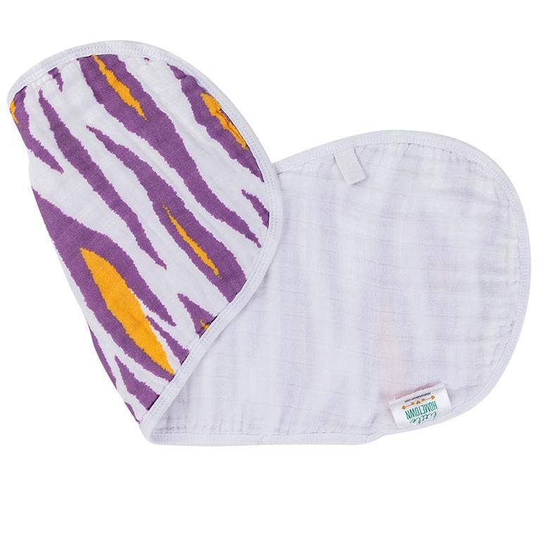 Tiger Stripes 2-in-1 Burp Cloth and Bib (Unisex)