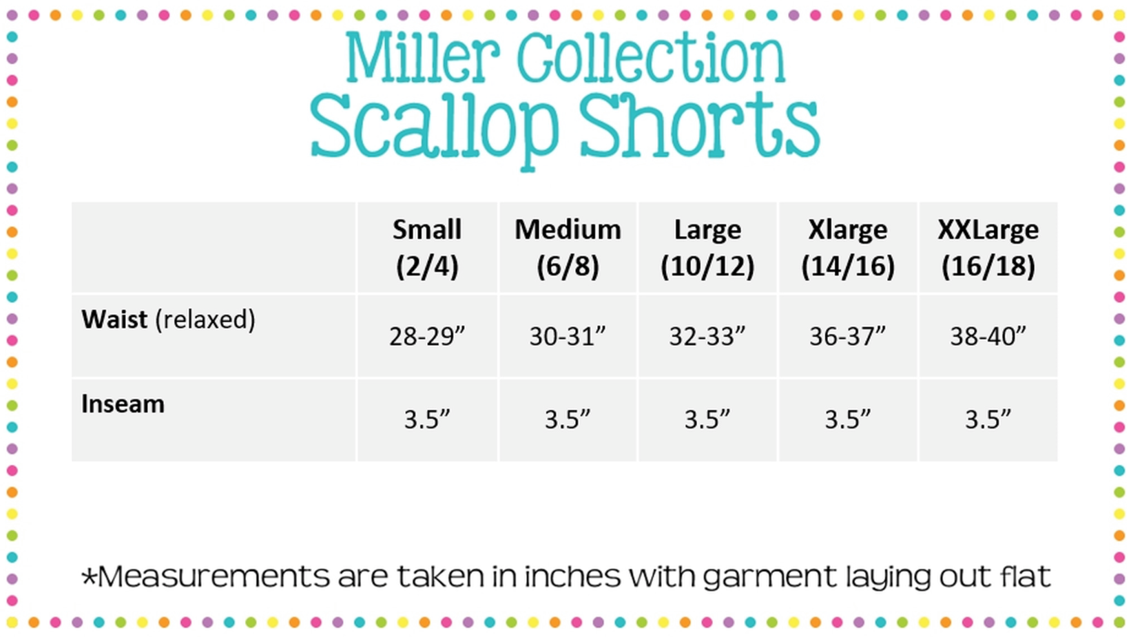 Miller Collection: Scallop Shorts