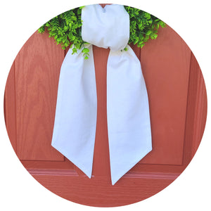 Linen Wreath Sash w/ Monogram